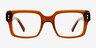 Mason Crystal Brown AcetateEyeglass Frames from EyeBuyDirect, Front View