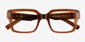 Mason Crystal Brown AcetateEyeglass Frames from EyeBuyDirect, Closed View