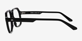 Everest Black Acetate Eyeglass Frames from EyeBuyDirect, Side View