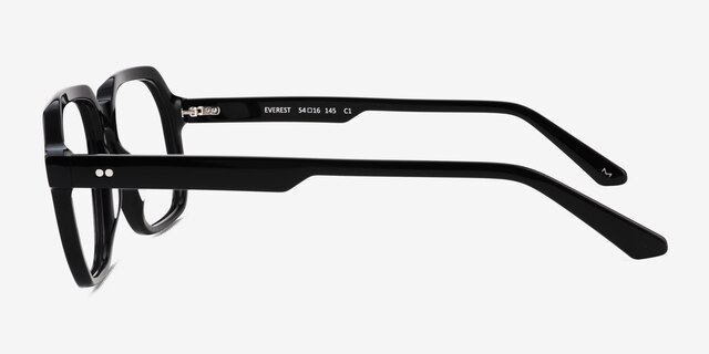 Everest Black AcetateEyeglass Frames from EyeBuyDirect, Side View