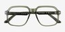 Everest Crystal Green AcetateEyeglass Frames from EyeBuyDirect, Closed View