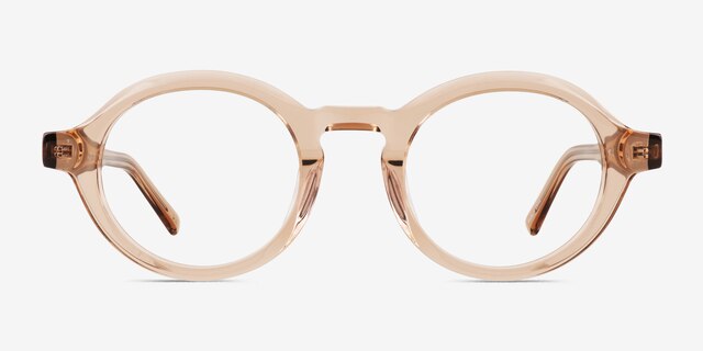 Kai Crystal Light Brown AcetateEyeglass Frames from EyeBuyDirect, Front View