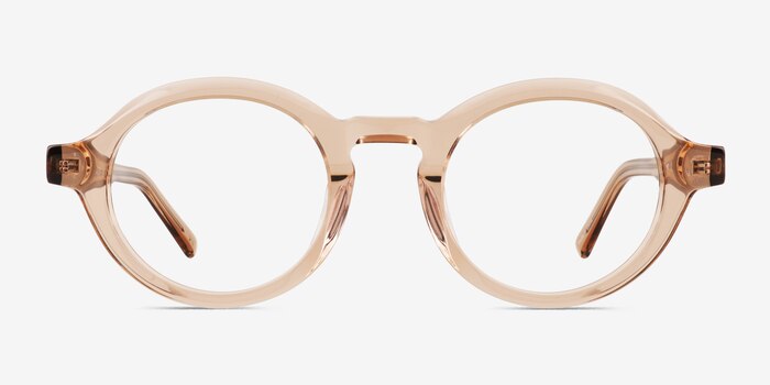 Kai Crystal Light Brown Acetate Eyeglass Frames from EyeBuyDirect