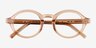 Kai Crystal Light Brown AcetateEyeglass Frames from EyeBuyDirect, Closed View