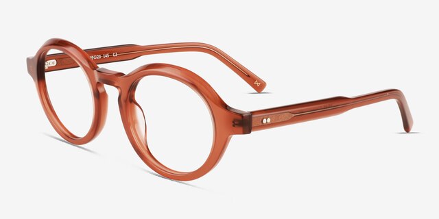 Kai Brown AcetateEyeglass Frames from EyeBuyDirect, Angle View