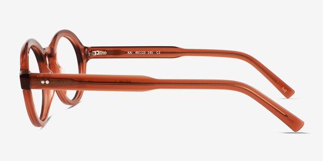 Kai Brown AcetateEyeglass Frames from EyeBuyDirect, Side View