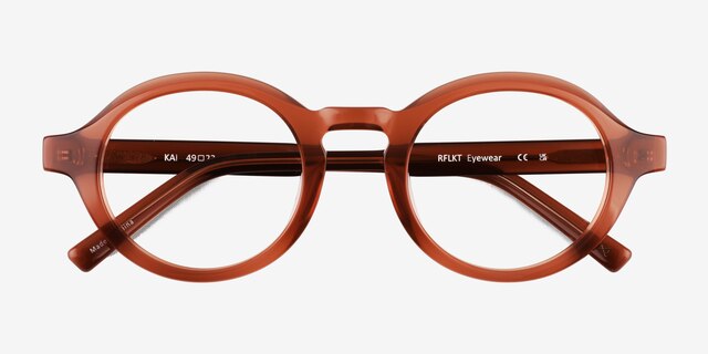 Kai Brown AcetateEyeglass Frames from EyeBuyDirect, Closed View