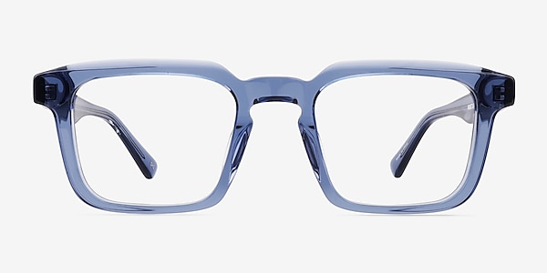 Beck Crystal Blue Acetate Eyeglass Frames
