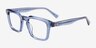 Beck Crystal Blue AcetateEyeglass Frames from EyeBuyDirect, Angle View
