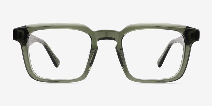 Beck Crystal Green Acetate Eyeglass Frames from EyeBuyDirect