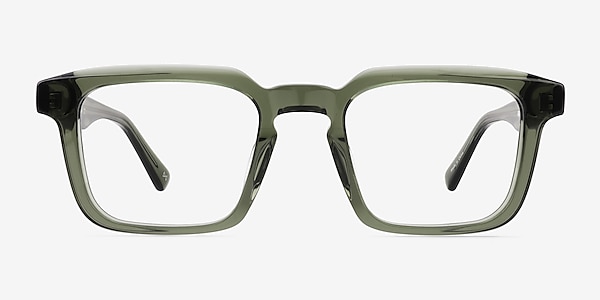 Beck Crystal Green Acetate Eyeglass Frames
