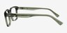 Beck Crystal Green AcétateMontures de lunettes de vue d'EyeBuyDirect, Vue de Côté