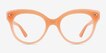 Briar Orange Alternative MaterialsEyeglass Frames from EyeBuyDirect, Front View