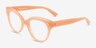 Briar Orange AcetateEyeglass Frames from EyeBuyDirect, Angle View