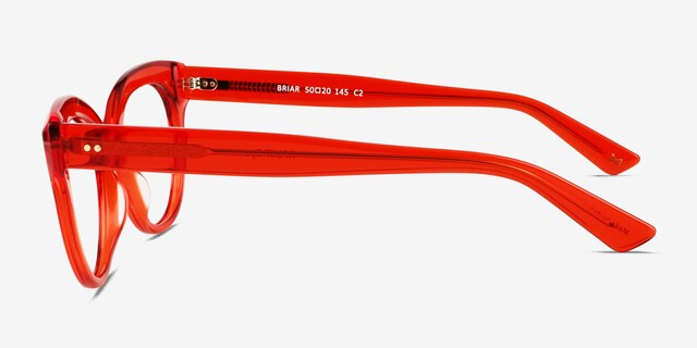 Briar Crystal Red AcetateEyeglass Frames from EyeBuyDirect, Side View