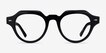 Remy Black Alternative MaterialsEyeglass Frames from EyeBuyDirect, Front View