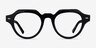 Remy Black AcetateEyeglass Frames from EyeBuyDirect, Front View