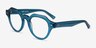 Remy Crystal Blue AcetateEyeglass Frames from EyeBuyDirect, Angle View