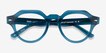 Remy Crystal Blue Alternative MaterialsEyeglass Frames from EyeBuyDirect, Closed View