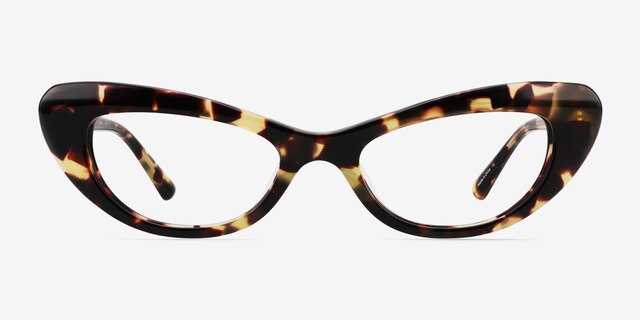 Leena Spotty Tortoise AcetateEyeglass Frames from EyeBuyDirect, Front View