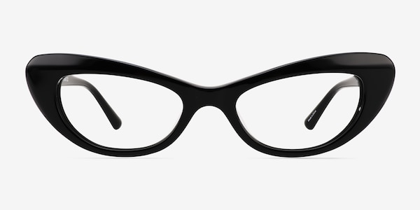 Leena Black Acetate Eyeglass Frames