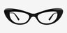 Leena Black AcetateEyeglass Frames from EyeBuyDirect, Front View
