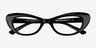 Leena Black AcetateEyeglass Frames from EyeBuyDirect, Closed View
