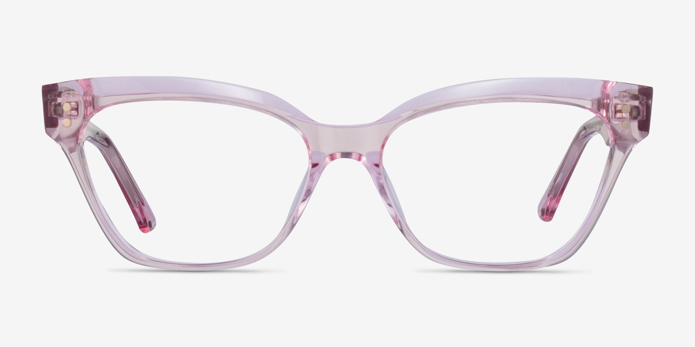 Layla Cat Eye Crystal Light Pink Glasses for Women Eyebuydirect Canada