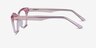 Layla Crystal Light Pink AcetateEyeglass Frames from EyeBuyDirect, Side View