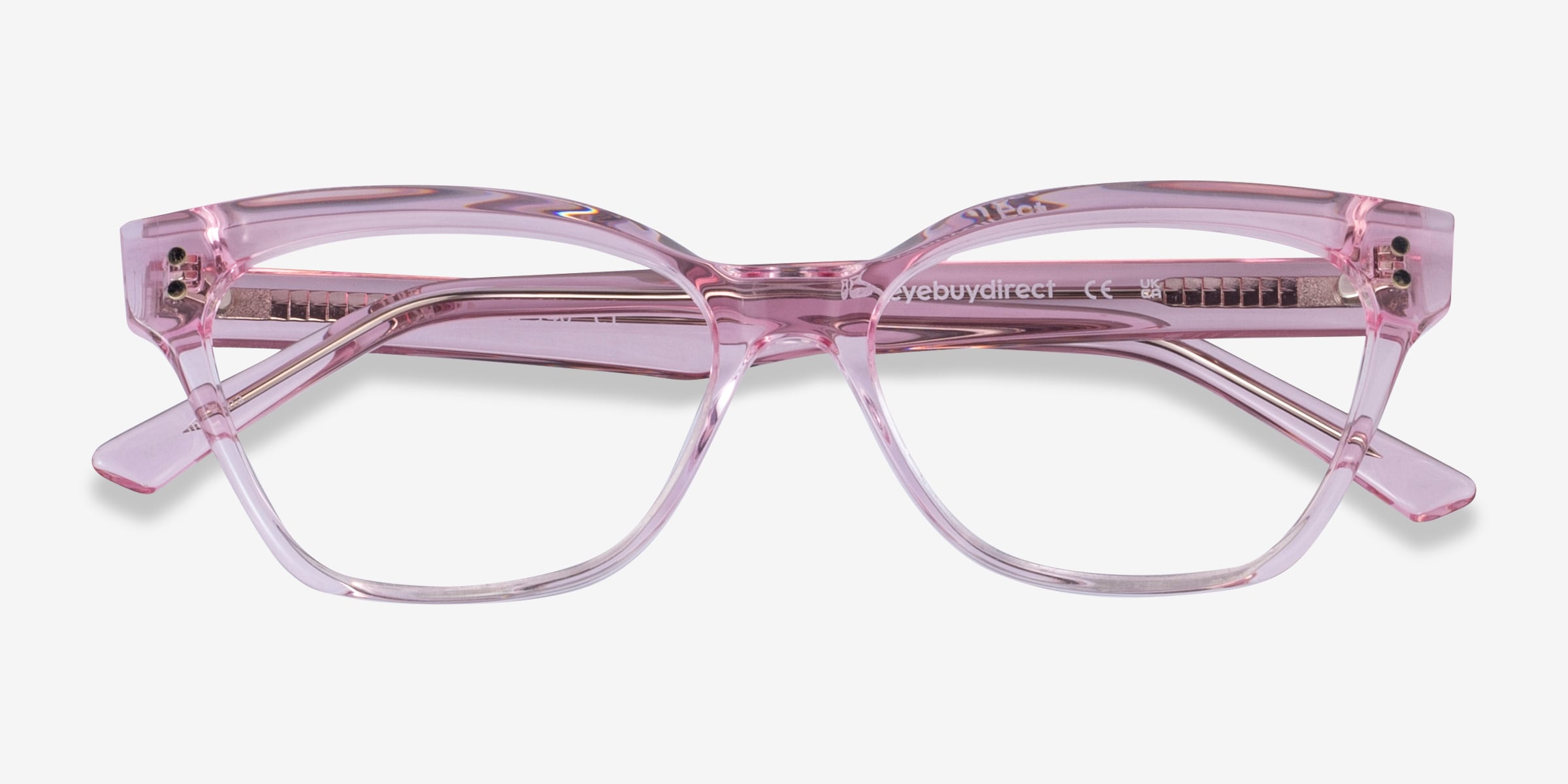 Layla Cat Eye Crystal Yellow Glasses for Women | Eyebuydirect