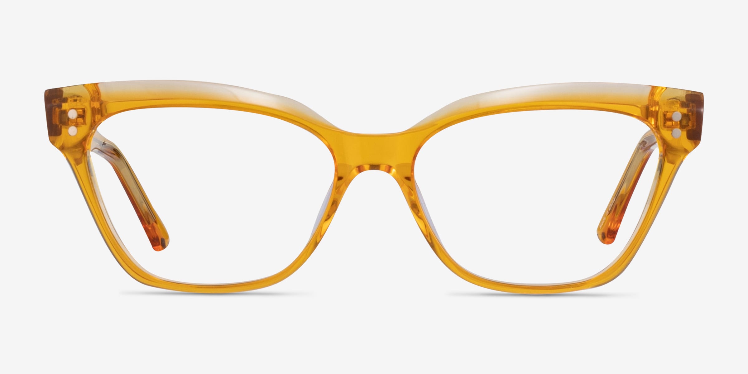 Layla Cat Eye Crystal Yellow Glasses for Women | Eyebuydirect