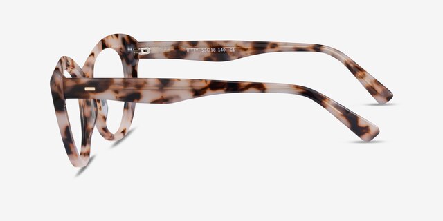Kitty Ivory Tortoise AcetateEyeglass Frames from EyeBuyDirect, Side View