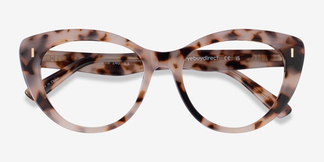 Kitty Ivory Tortoise AcetateEyeglass Frames from EyeBuyDirect, Closed View