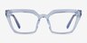 Caitlin Crystal Light Blue AcetateEyeglass Frames from EyeBuyDirect, Front View