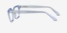 Caitlin Crystal Light Blue AcetateEyeglass Frames from EyeBuyDirect, Side View