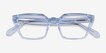 Caitlin Crystal Light Blue AcetateEyeglass Frames from EyeBuyDirect, Closed View