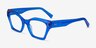Elisa Crystal Blue AcetateEyeglass Frames from EyeBuyDirect, Angle View