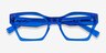 Elisa Crystal Blue AcetateEyeglass Frames from EyeBuyDirect, Closed View