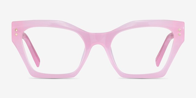 Elisa Pink AcetateEyeglass Frames from EyeBuyDirect, Front View