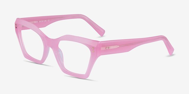 Elisa Pink AcetateEyeglass Frames from EyeBuyDirect, Angle View
