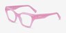 Elisa Pink AcetateEyeglass Frames from EyeBuyDirect, Angle View