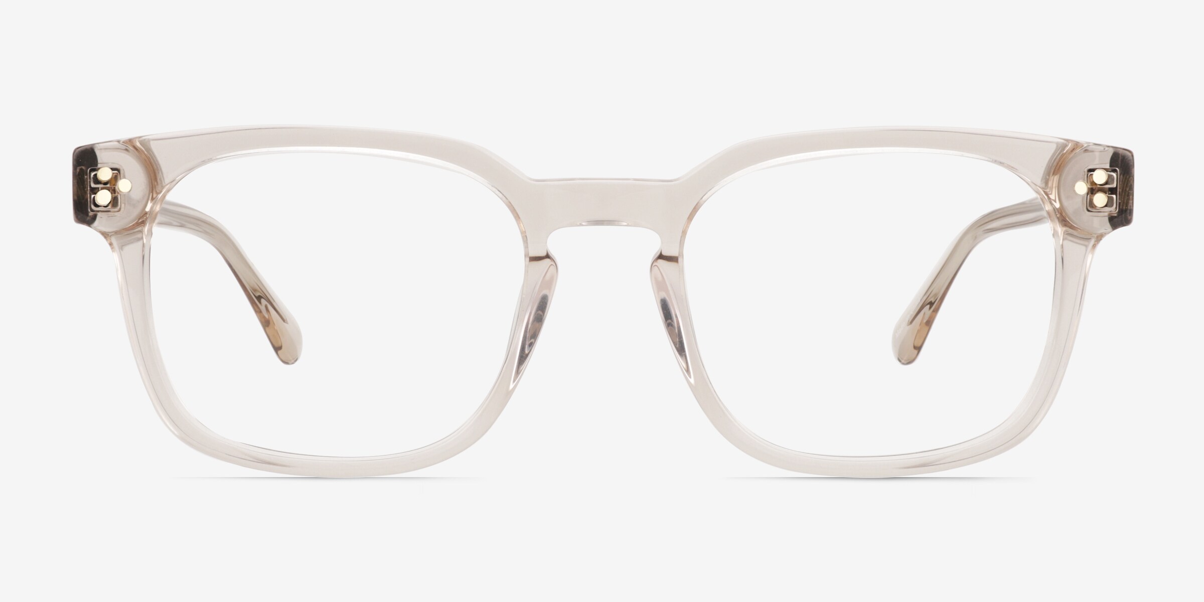 Dreams Square Crystal Brown Full Rim Eyeglasses | Eyebuydirect