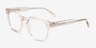 Dreams Crystal Brown AcetateEyeglass Frames from EyeBuyDirect, Angle View