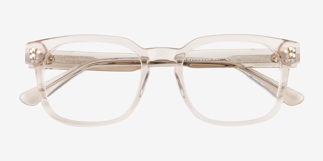 Dreams Crystal Brown AcetateEyeglass Frames from EyeBuyDirect, Closed View