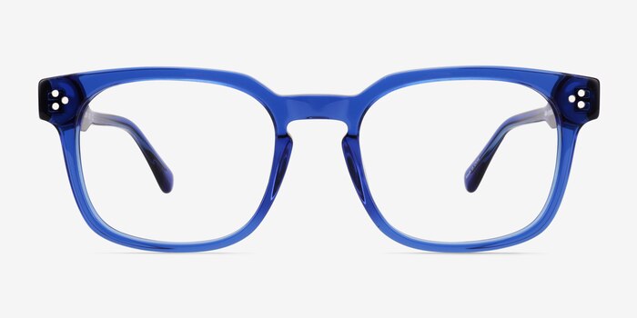 Dreams Crystal Blue Acetate Eyeglass Frames from EyeBuyDirect