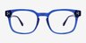 Dreams Crystal Blue AcetateEyeglass Frames from EyeBuyDirect, Front View