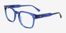 Dreams Crystal Blue AcetateEyeglass Frames from EyeBuyDirect, Angle View