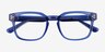 Dreams Crystal Blue AcetateEyeglass Frames from EyeBuyDirect, Closed View