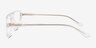 Meditate Crystal Clear AcetateEyeglass Frames from EyeBuyDirect, Side View