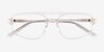 Meditate Crystal Clear AcetateEyeglass Frames from EyeBuyDirect, Closed View